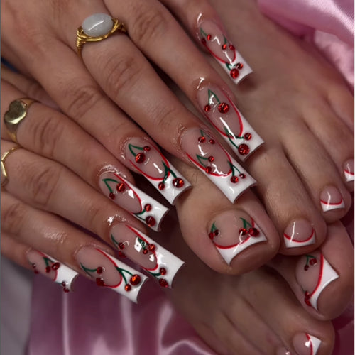 Cherry Blossom Nail Art Bowlift