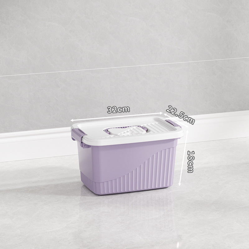 Multi-Functional Storage Box with Durable Lid Bowlift