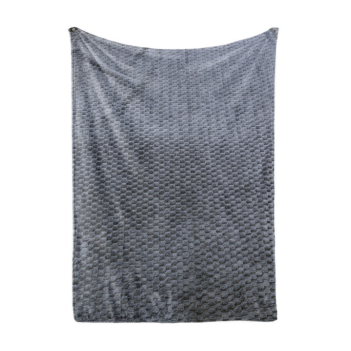 Ladies Cozy Microfiber Quick Change Blanket in Modern Checkered Pattern Bowlift