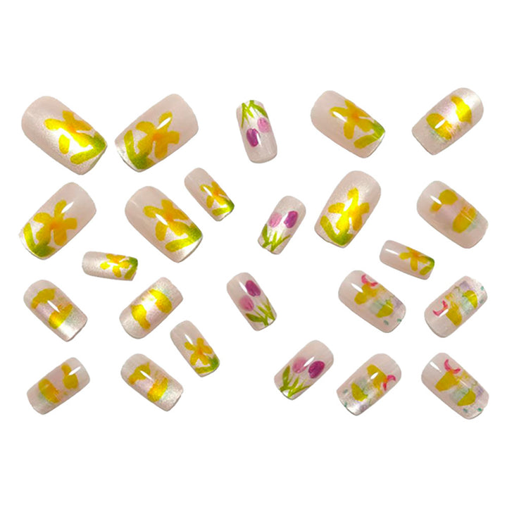 Creative Nail Art with Floral Designs Bowlift