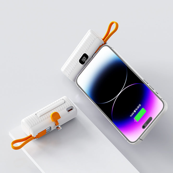 Powerful power bank with digital display and innovative design Bowlift