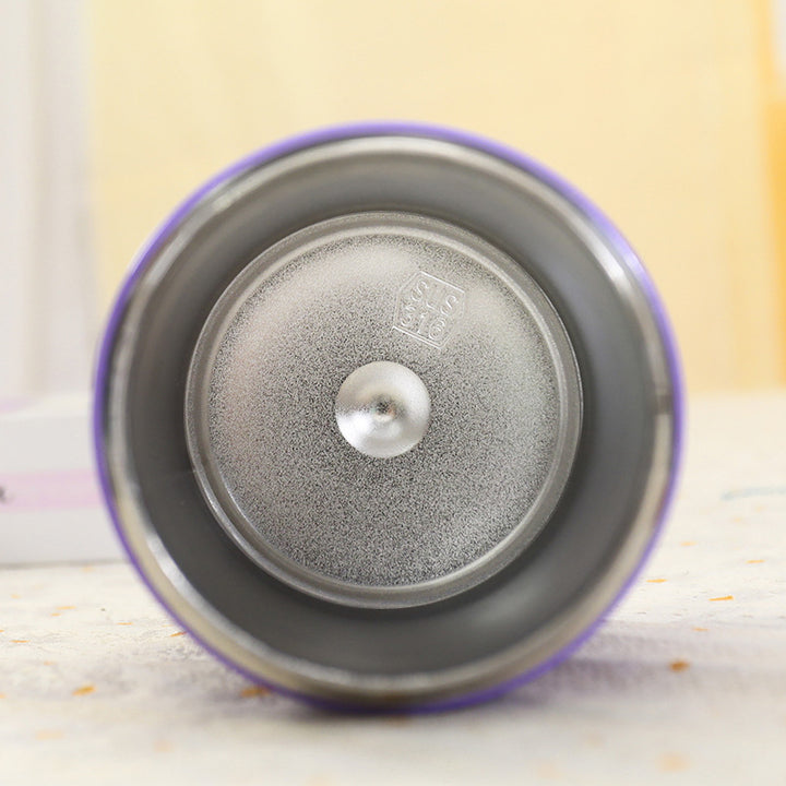 Insulated drink bottle with cute lid Bowlift