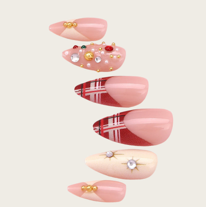 Artistic Stiletto Press-On Nail Set Bowlift