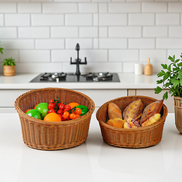 Elegant Woven Serving Tray Bowlift