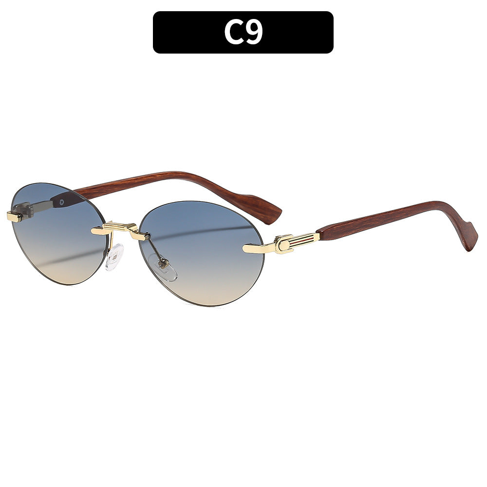 Elegant Oversized Oval Sunglasses