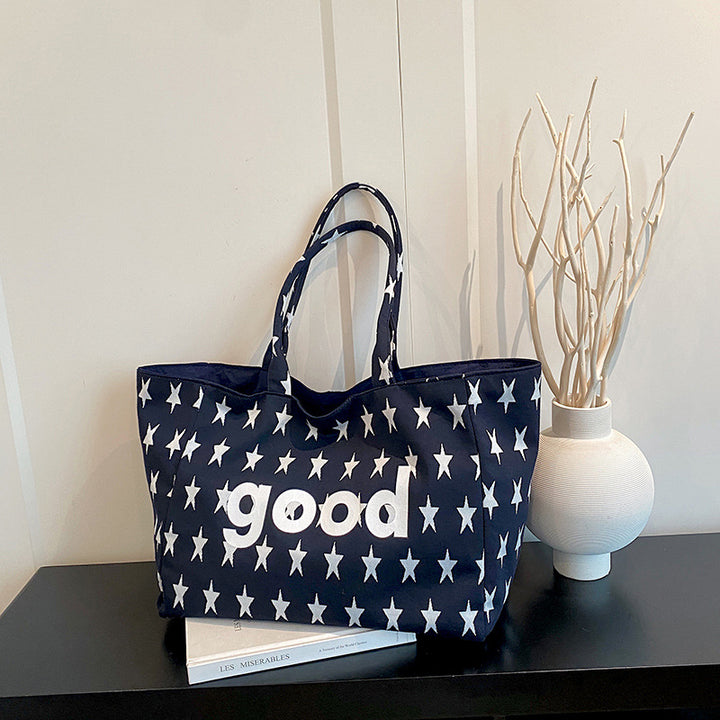 WoCasual Graphic Print Tote Bag Bowlift