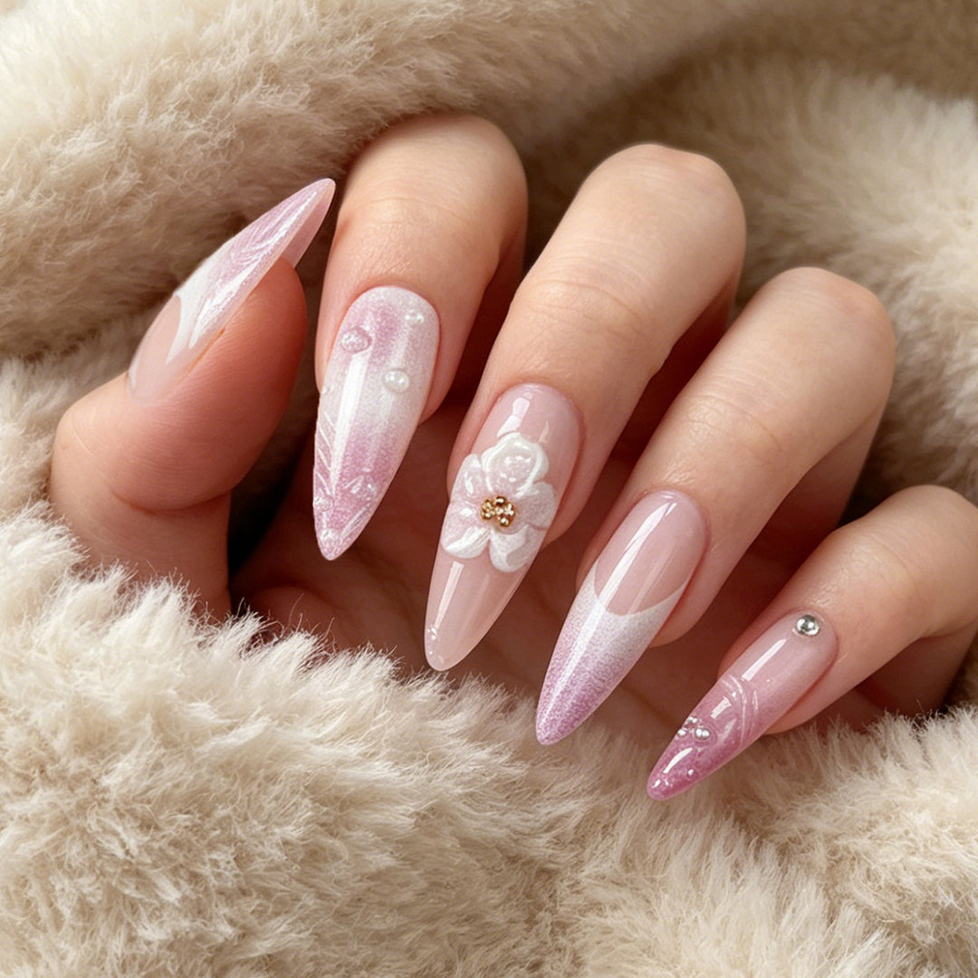 Elegant Floral Design Press-On Nails Bowlift 1789086047