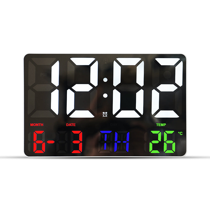 Digital wall clock with multifunctional LED display Bowlift