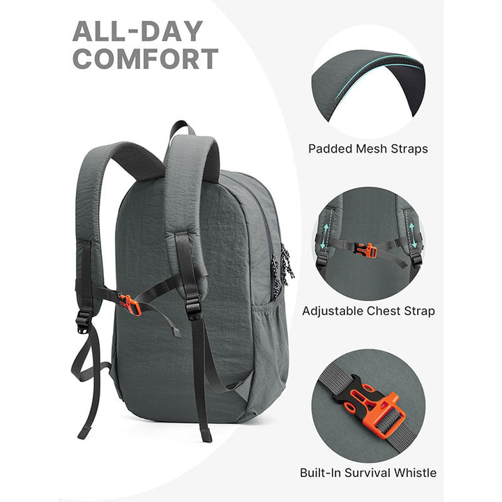 Lightweight Multi-Functional Adventure Backpack Bowlift