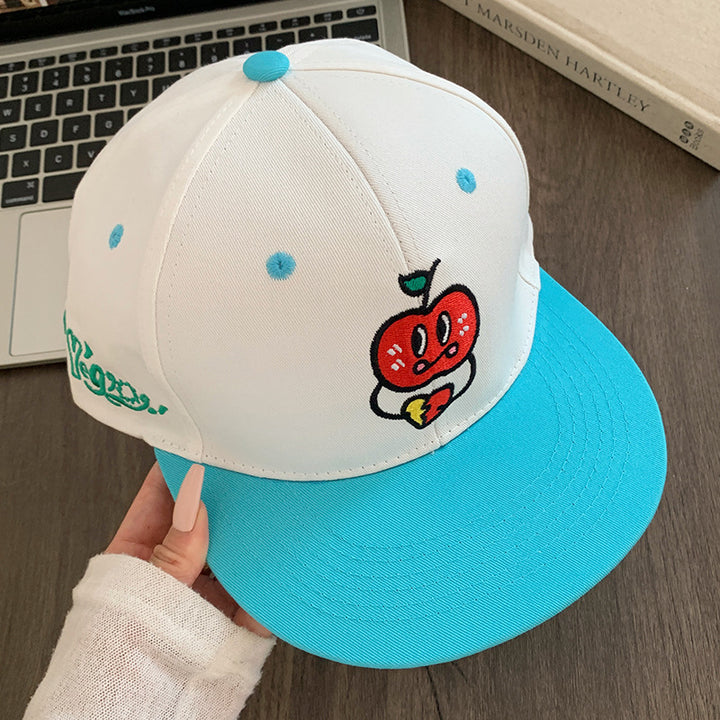 Playful Embroidered Snapback Cap