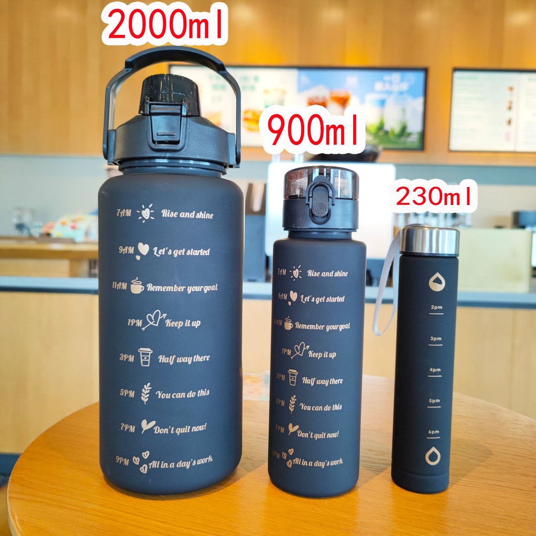 Ladies Motivating Water Bottle with Time Markers Bowlift