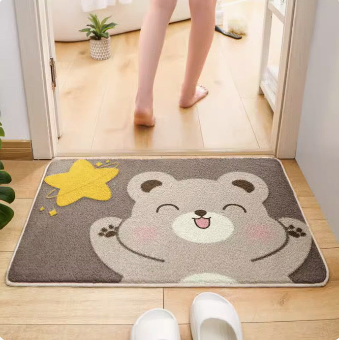 Fun Polar Bear Bath Mat Bowlift