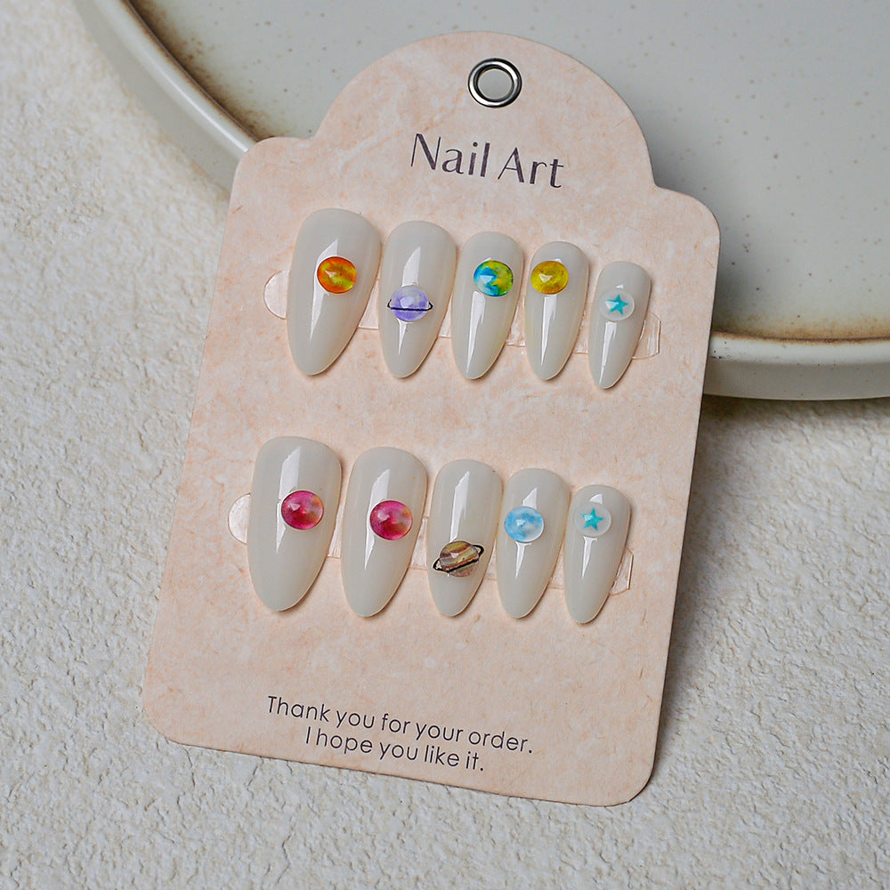 Artistic Press-On Nail Art Set Bowlift