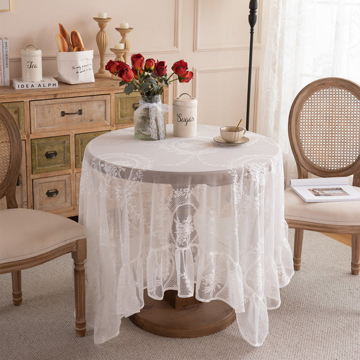 Lace Embroidered Tablecloth