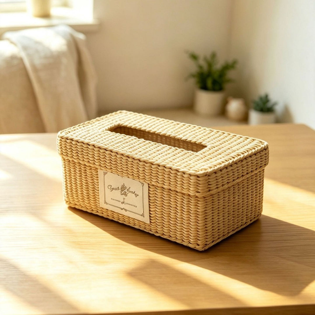 Natural Fiber Decorative Storage Box Bowlift