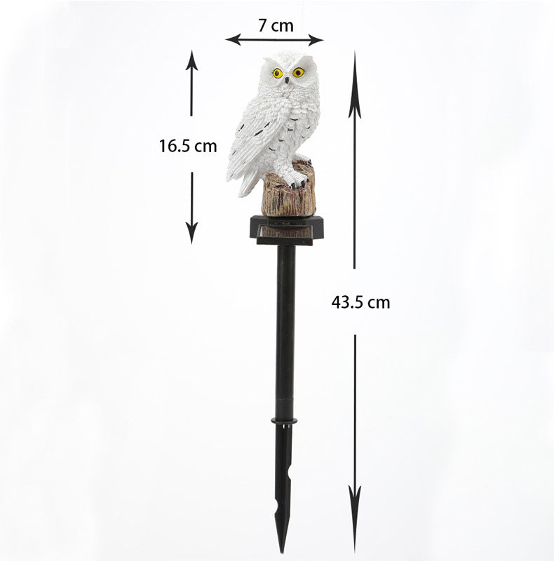 Realistic Solar-Powered Predator Owl Garden Stake With Motion Sensor Bowlift