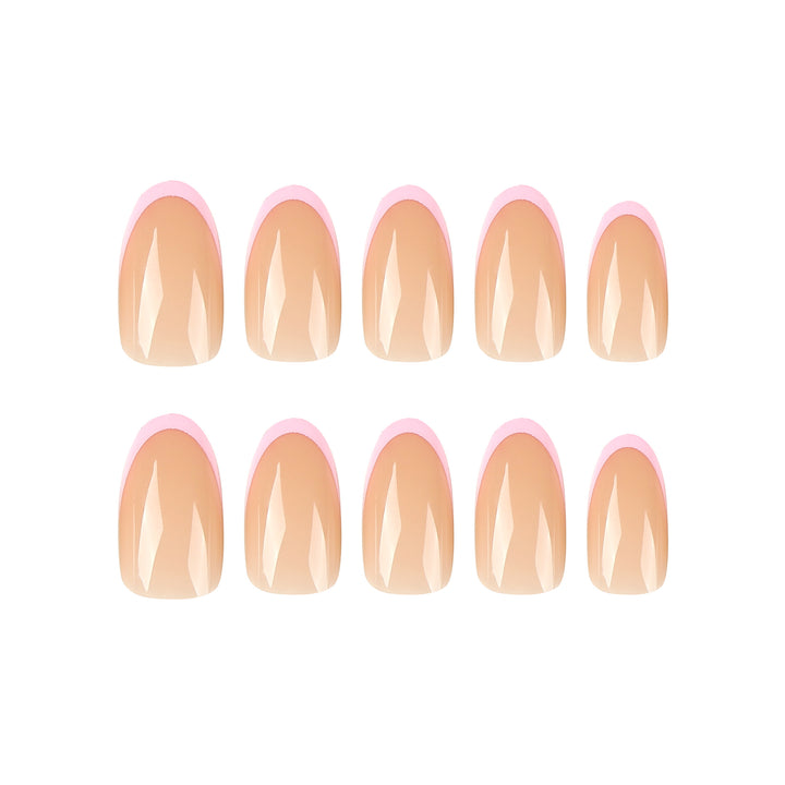 Shiny nail art with elegant French tips Bowlift