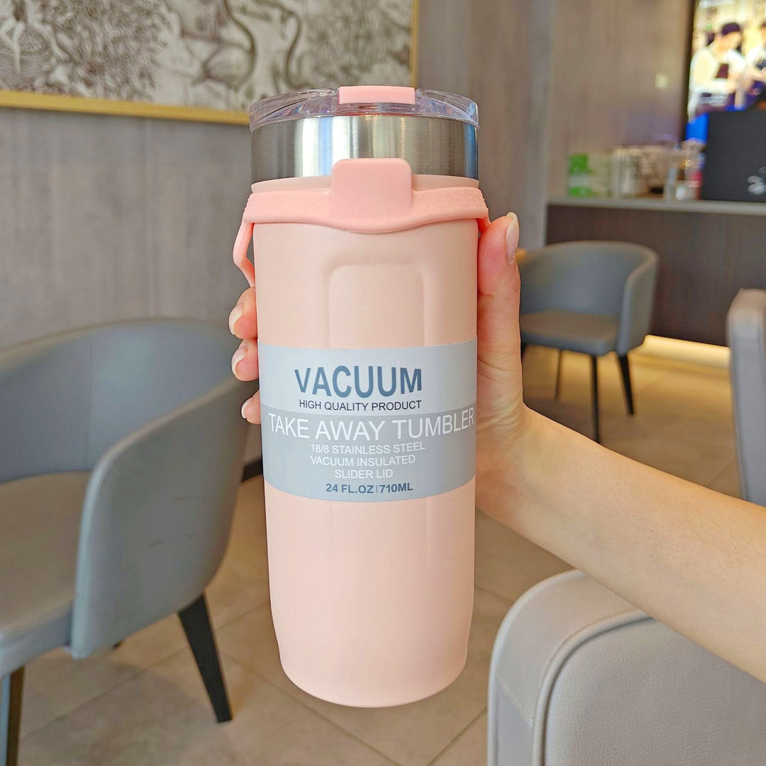 Women double-walled thermos mug with non-slip silicone base Bowlift