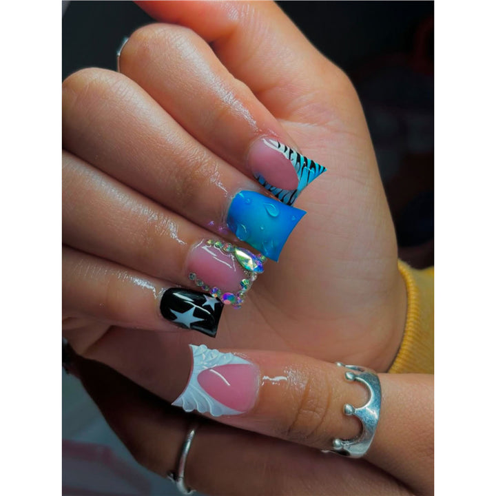 Artistic 3D Nail Art Design Bowlift