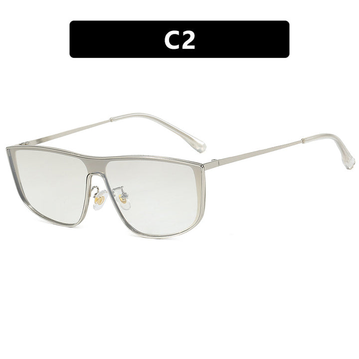 Women elegant square sunglasses with luxurious metal frame Bowlift