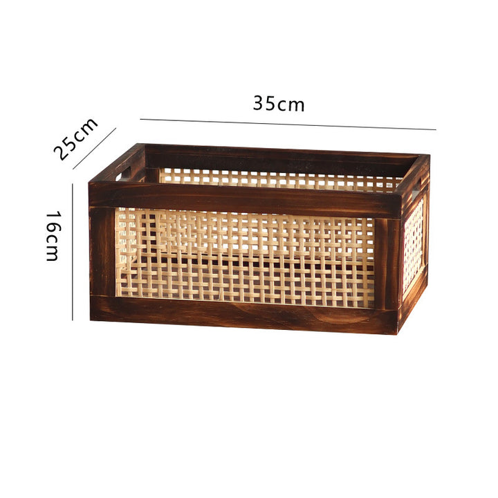 Storage basket made of natural wood Bowlift