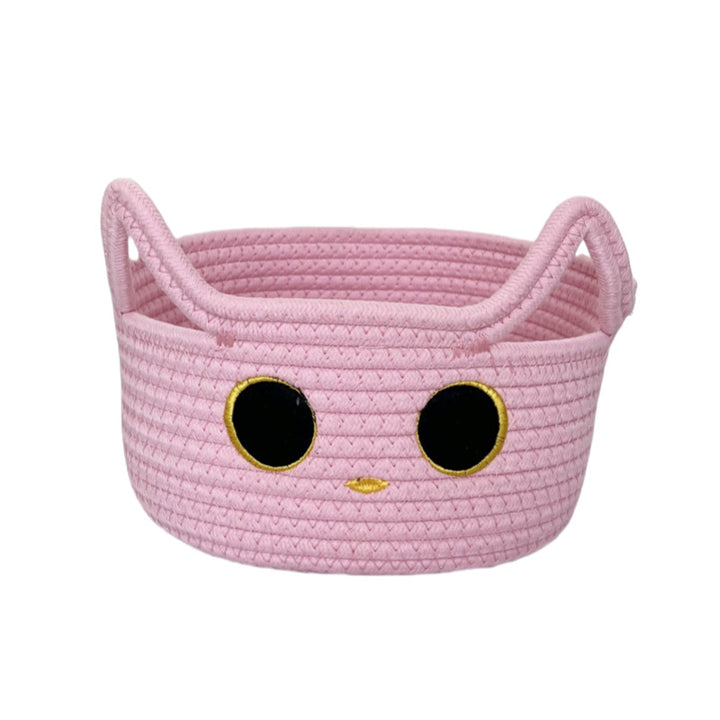 Ladies Playful Storage Basket with Cat Design Bowlift