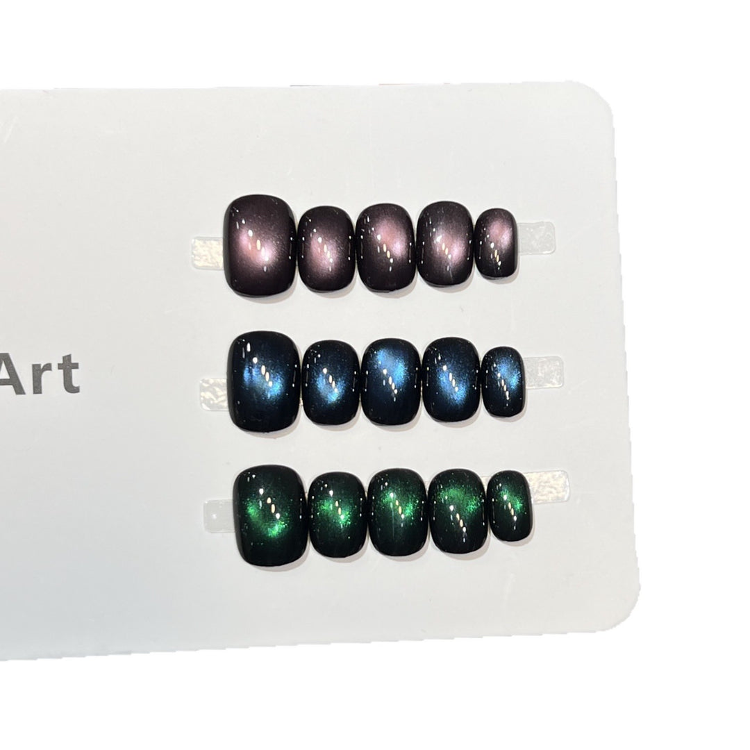 Galaxy Effect Press-On Nail Set Bowlift