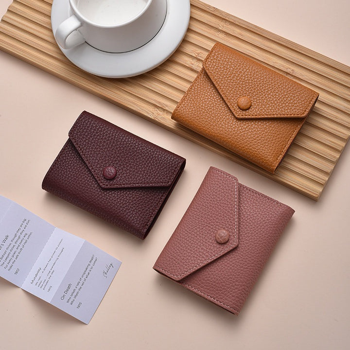 Premium Textured Leather Coin Wallet Bowlift