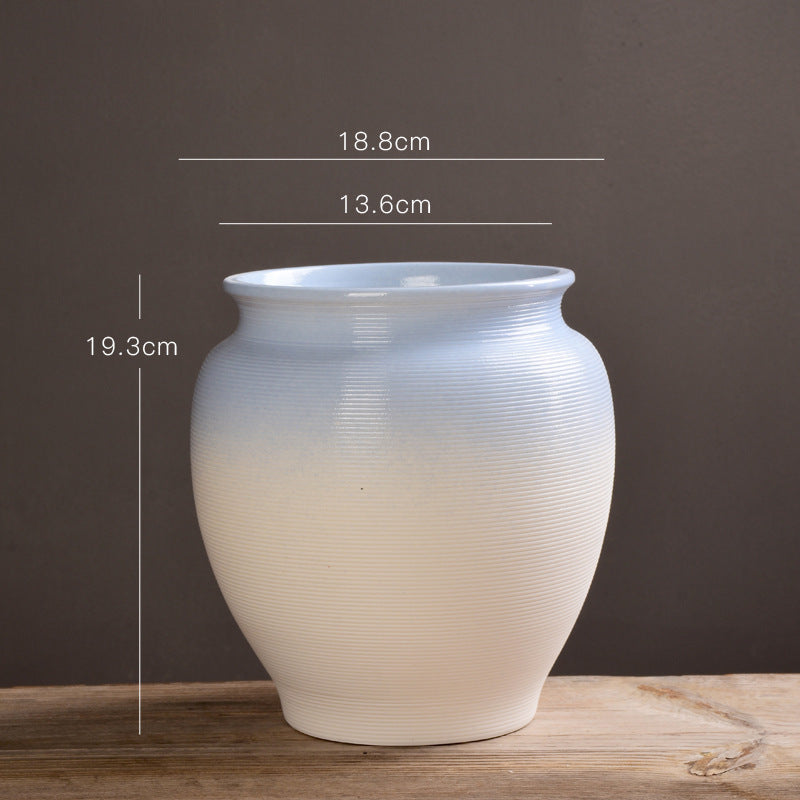Textured Decorative Ceramic Pot