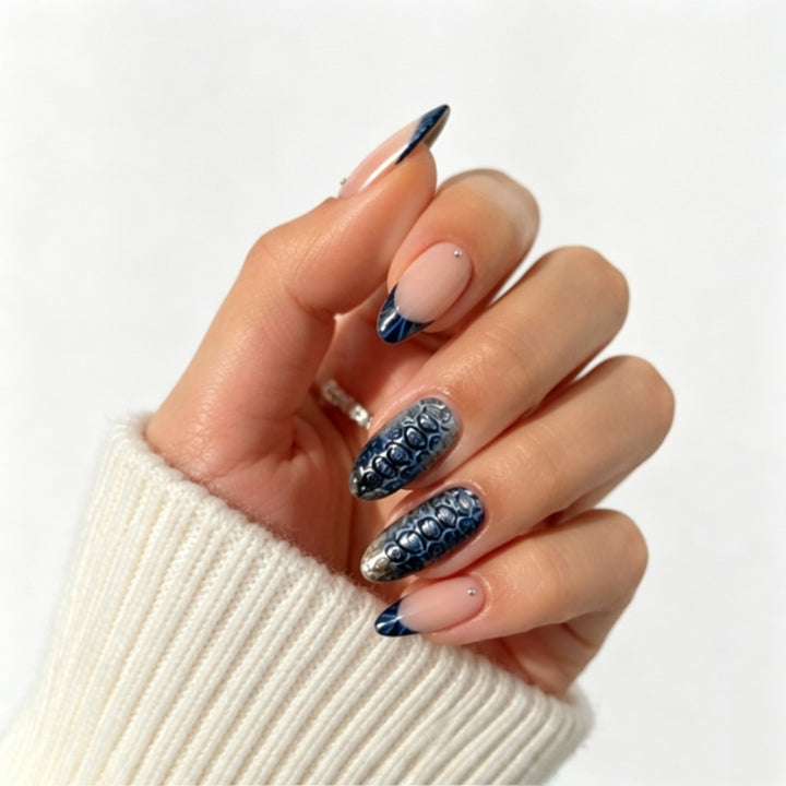 Stylish Press-On Nail Set with Elegant Design Bowlift