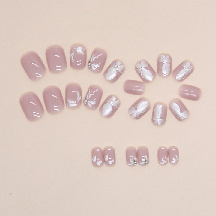Artistic Butterfly-Inspired Nail Extensions Bowlift