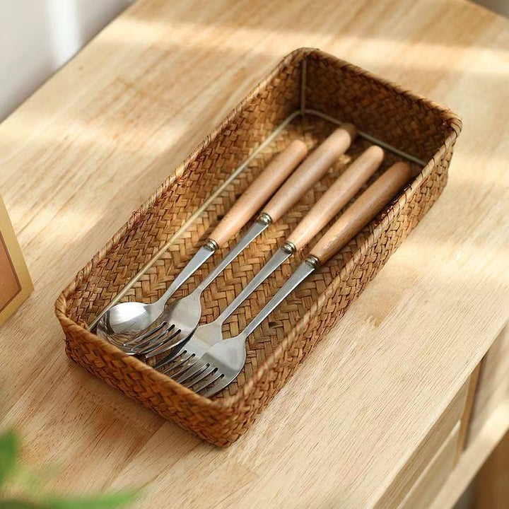 Natural Woven Storage Basket Bowlift
