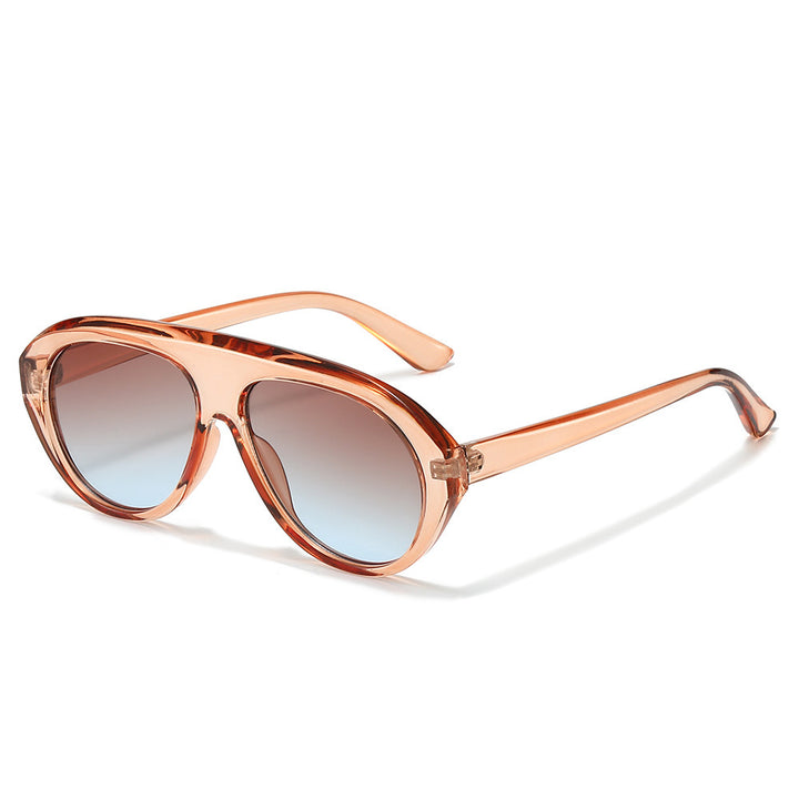 Oversized Geometric Aviator Sunglasses Bowlift