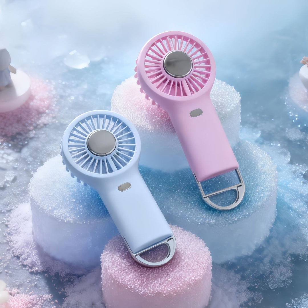 Ladies Portable Hand Fan with Innovative Cooling System Bowlift