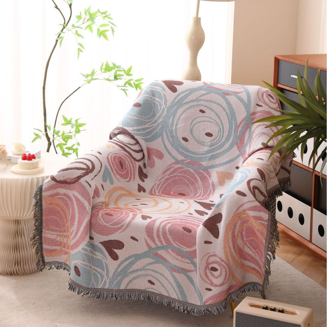 Decorative Floral Throw Blanket