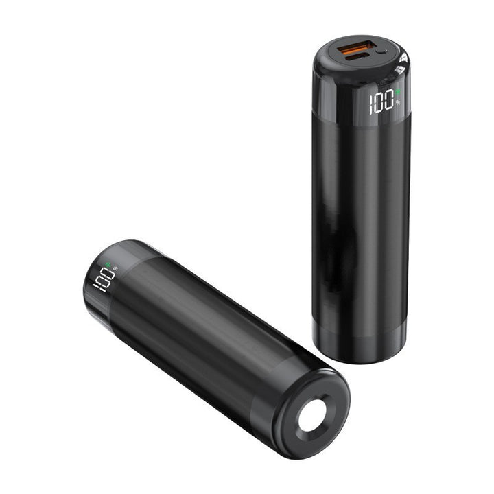 Power bank with digital charging display and integrated flashlight Bowlift