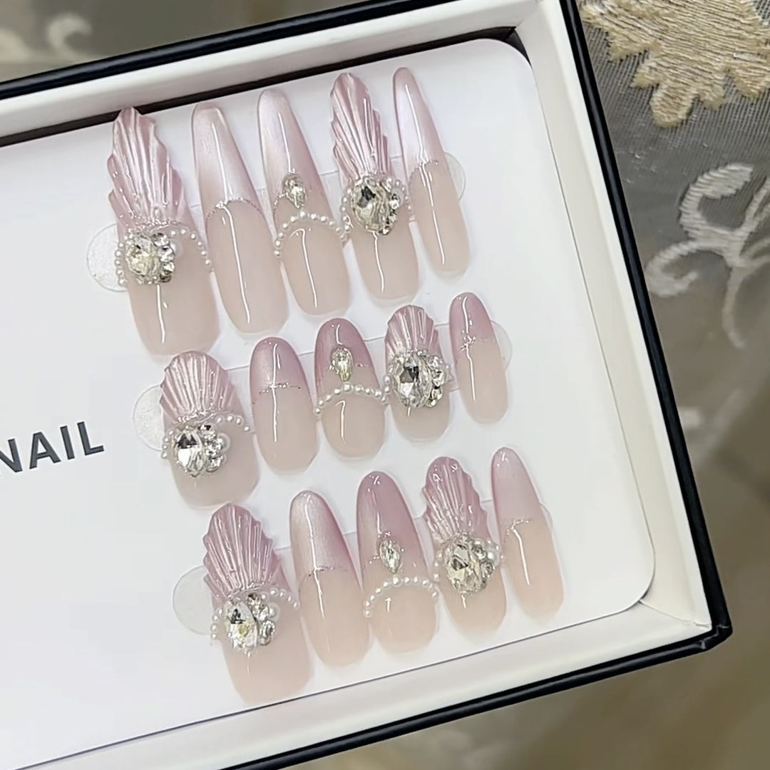 3D Decorative Press-On Nail Set Bowlift