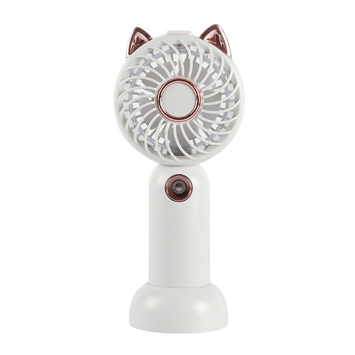 Ladies Mini USB Hand Fan with Cat Ears Bowlift