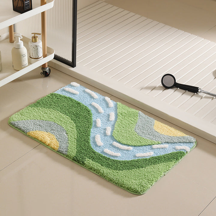 Coastal-Themed Memory Foam Bath Mat