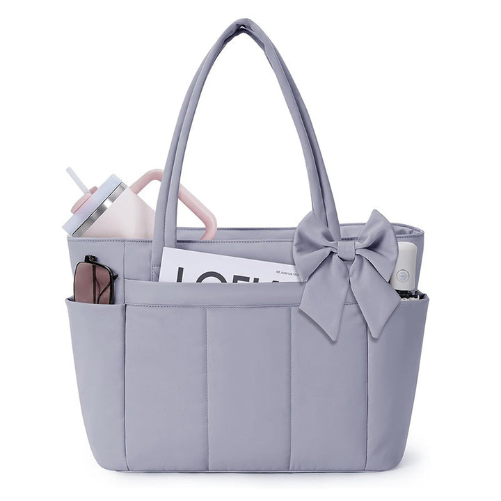 Elegant shopping bag with side pockets Bowlift
