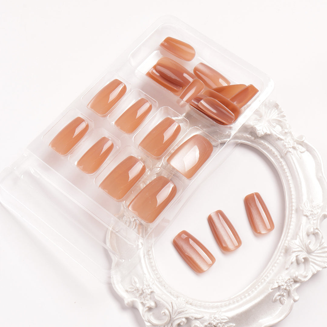 Premium Glossy Gel Nail Extensions Bowlift