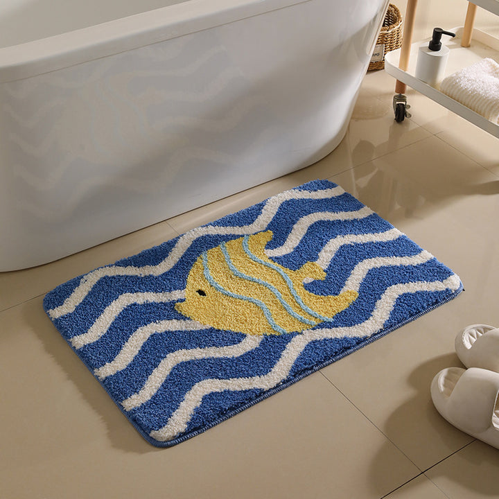 Cute Panda Design Bath Mat Bowlift