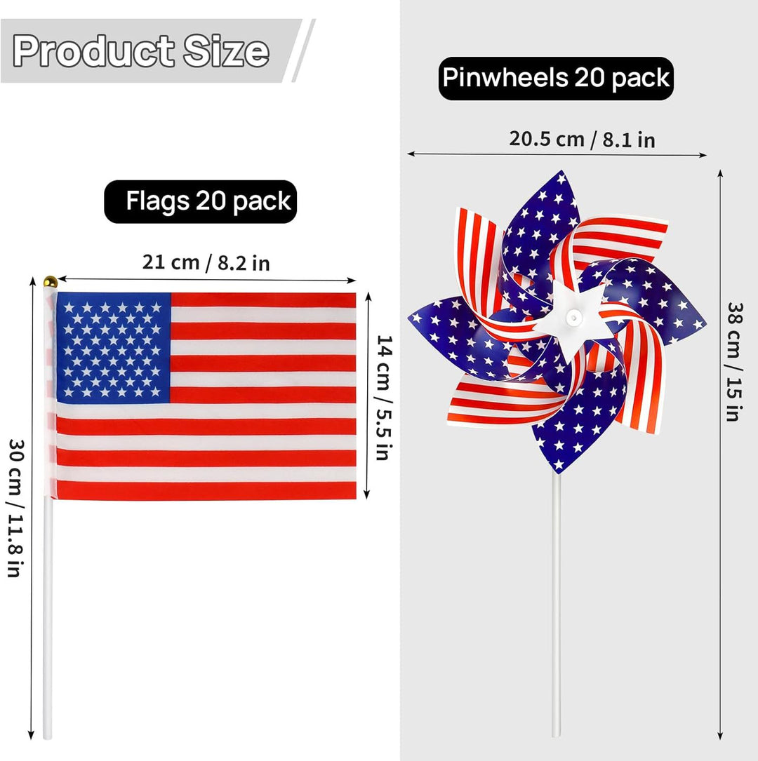 Unisex nan portable USA table flag with plastic pole and decorative tip Bowlift