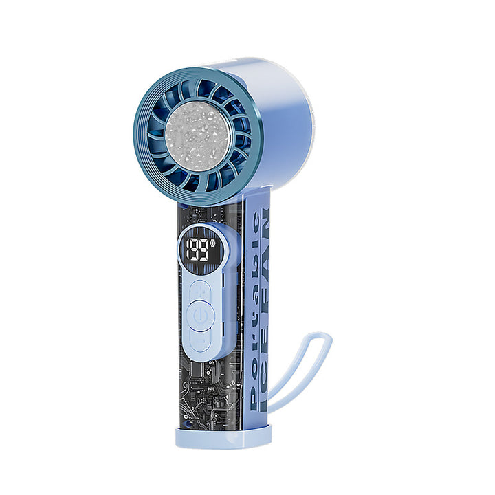 Women's Portable Digital Fan with Temperature Controlled Display Bowlift