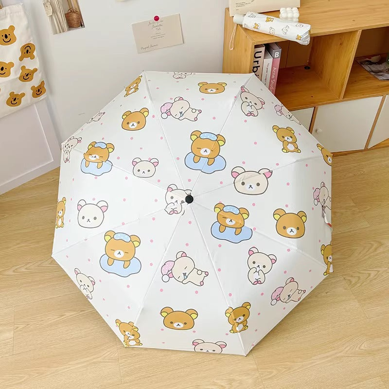 Women's Foldable Umbrella with Cute Animal Design Bowlift