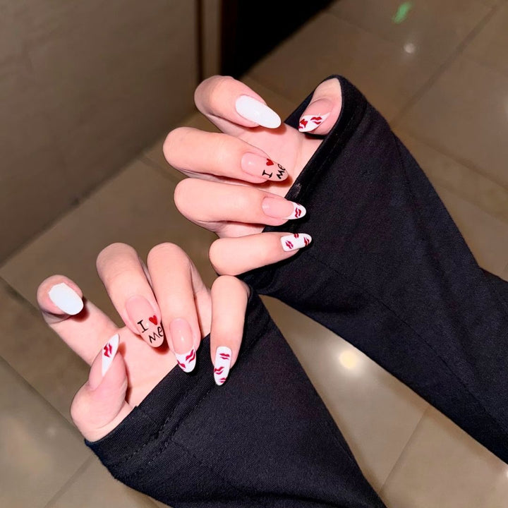 Artistic Press-On Nail Enhancements Bowlift