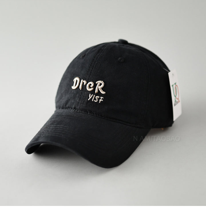 Unisex Adjustable Vintage Embroidered Cap Bowlift