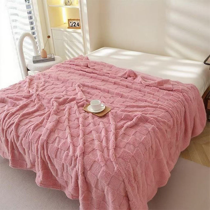Women Soft and Breathable Plaid Blanket Bowlift