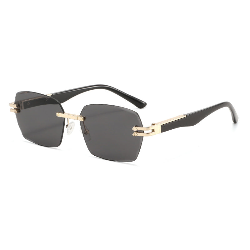 Men's Elegant Square Sunglasses with Wooden Temples Bowlift