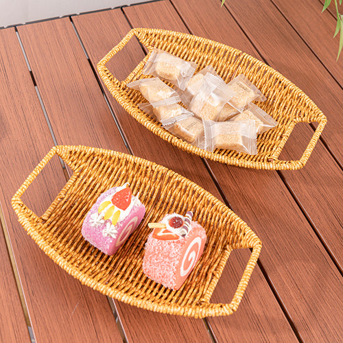 Decorative Handwoven Serving Tray Bowlift